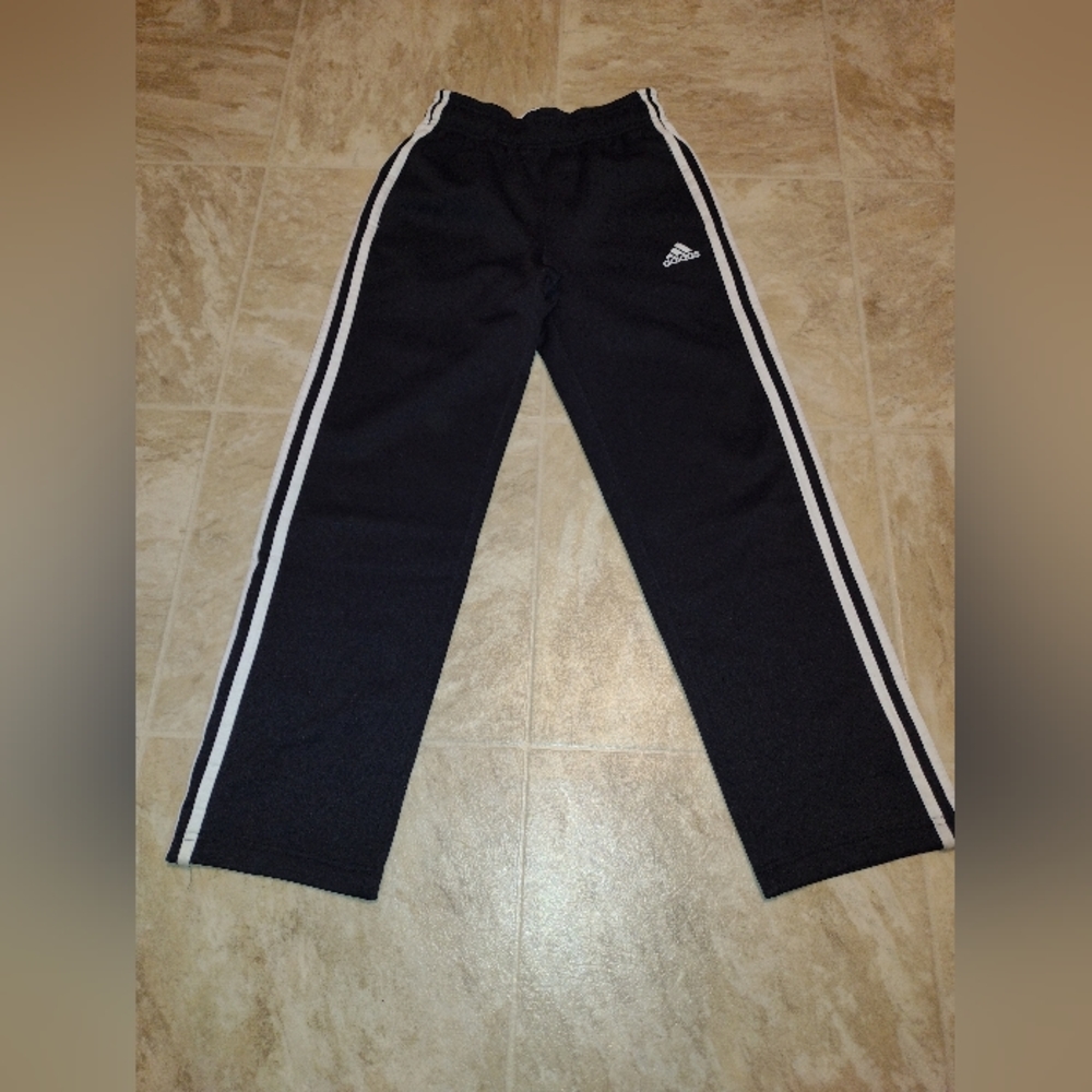 Adidas straight leg track pants, size M 10/12